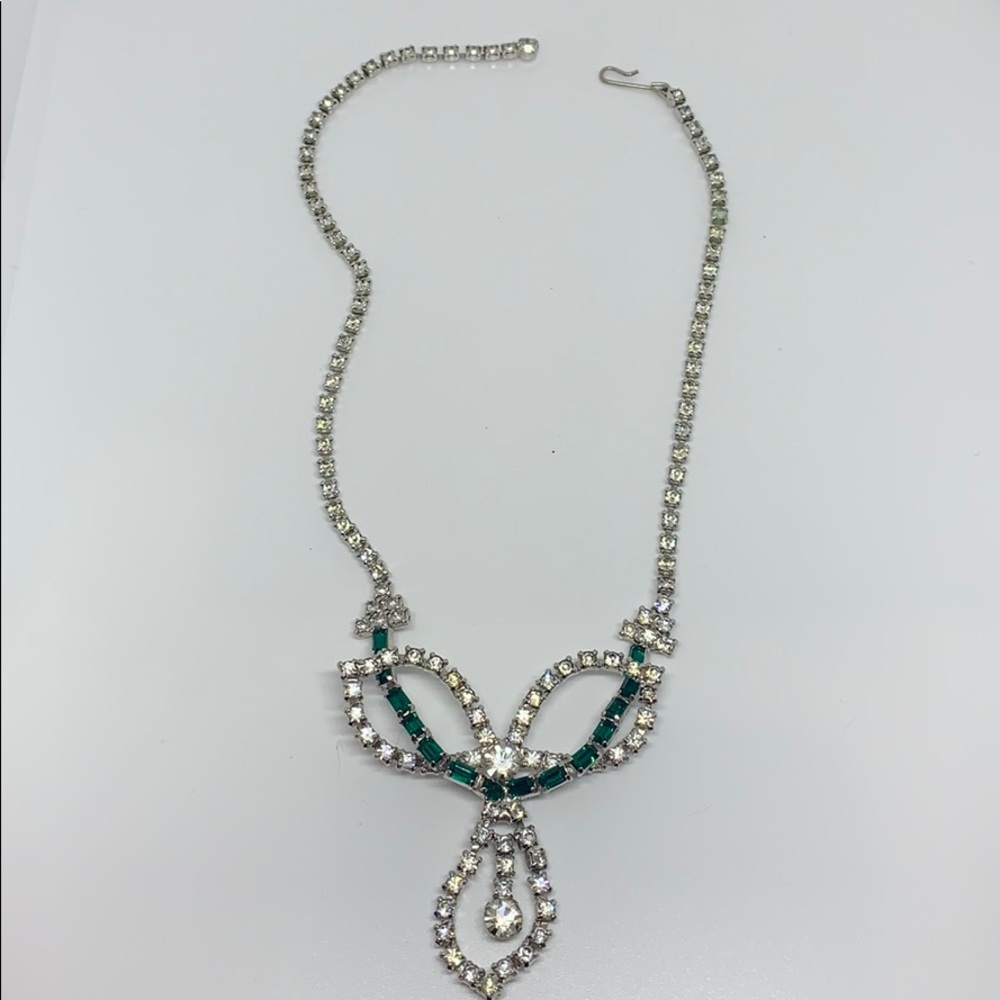 Rhinestone Necklace -~ Unique 3 for $30